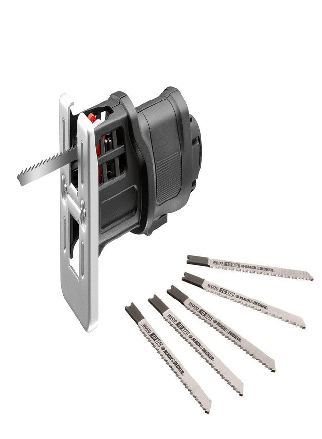 BLACK+DECKER MTJS1-XJ Multi-Evo Attachment Jigsaw (Black and Silver) 6-Pieces - Image 1